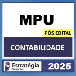 MPU (Analista - Contabilidade) Pacote Completo Estratégia Pós Edital 2025